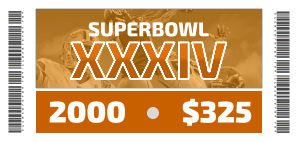 Billet pour le Superbowl 2000
