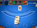 Williamhill-Vue de la table de Blackjack