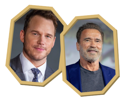 Chris pratt et Arnold Schwarzenegger