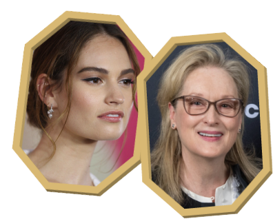 Lily James et Meryl Streep