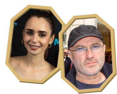 Lily collins et Phil collins